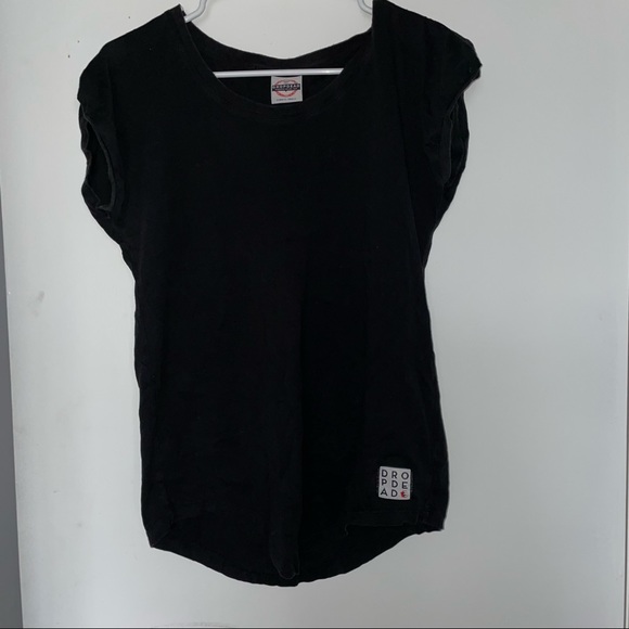DROPDEAD size XS/S Black tee - Picture 4 of 5